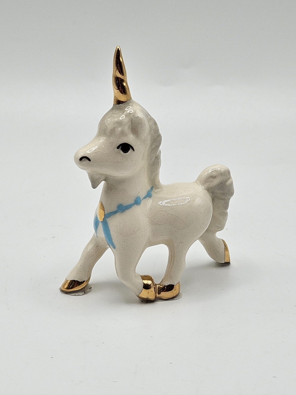 VINTAGE Hagen Renaker Porcelain Papa Unicorn Miniature Figurine Decor Fantasy